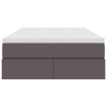 Casa si Gradina - Mobilier - Paturi si accesorii - Paturi - Pat cu saltea si spatiu de depozitare Gri 120 x 200 cm - Infinity.ro