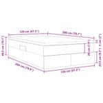 Casa si Gradina - Mobilier - Paturi si accesorii - Paturi - Pat cu saltea si spatiu de depozitare Gri 120 x 200 cm - Infinity.ro