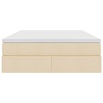 Casa si Gradina - Mobilier - Paturi si accesorii - Paturi - Pat cu saltea si spatiu de depozitare Crem 140 x 200 cm - Infinity.ro