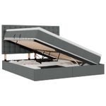 Casa si Gradina - Mobilier - Paturi si accesorii - Paturi - Pat cu storage Gri inchis 180 x 200 cm Piele artificiala - Infinity.ro