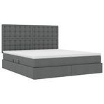 Casa si Gradina - Mobilier - Paturi si accesorii - Paturi - Pat cu storage Gri inchis 180 x 200 cm Piele artificiala - Infinity.ro
