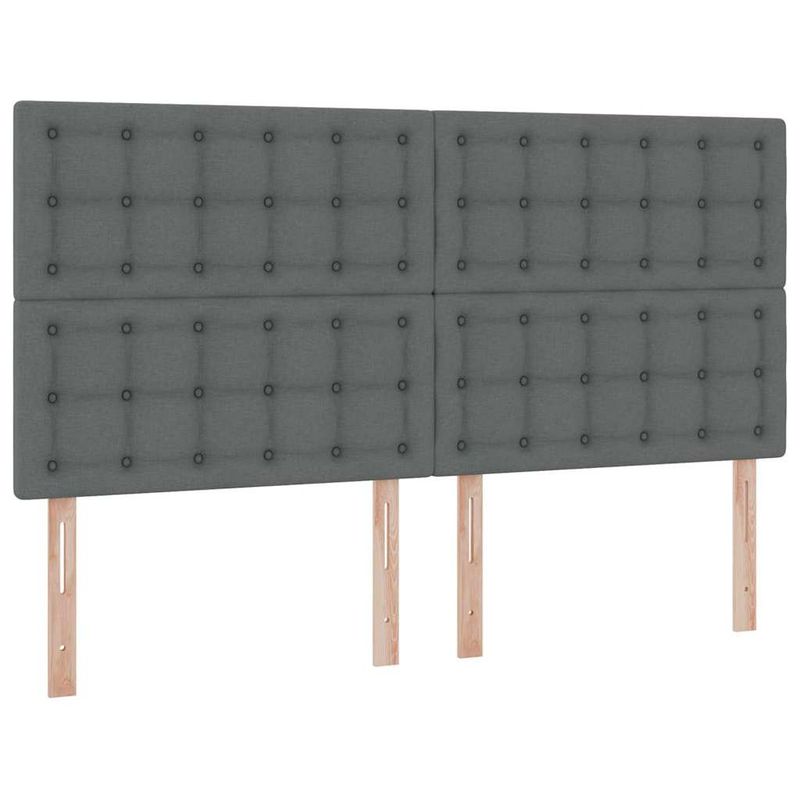 Casa si Gradina - Mobilier - Paturi si accesorii - Paturi - Pat cu storage Gri inchis 180 x 200 cm Piele artificiala - Infinity.ro