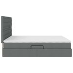 Casa si Gradina - Mobilier - Paturi si accesorii - Paturi - Pat cu storage Gri inchis 180 x 200 cm Piele artificiala - Infinity.ro