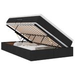Casa si Gradina - Mobilier - Paturi si accesorii - Paturi - Pat cu saltea si spatiu de depozitare Negru 120 x 190 cm - Infinity.ro