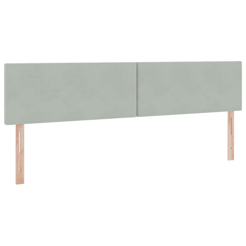 Casa si Gradina - Mobilier - Paturi si accesorii - Paturi - Pat cu storage cu saltea Gri deschis 200 x 200 cm Catifea - Infinity.ro