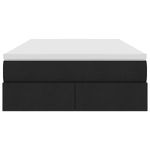 Casa si Gradina - Mobilier - Paturi si accesorii - Paturi - Pat cu saltea si spatiu de depozitare Negru 120 x 190 cm - Infinity.ro
