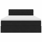 Casa si Gradina - Mobilier - Paturi si accesorii - Paturi - Pat cu storage cu saltea Negru 140 x 200 cm Catifea - Infinity.ro
