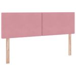 Casa si Gradina - Mobilier - Paturi si accesorii - Paturi - Pat cu storage cu saltea cu headboard Roz 140 x 190 cm Catifea - Infinity.ro