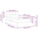 Casa si Gradina - Mobilier - Paturi si accesorii - Paturi - Pat cu saltea si spatiu de depozitare Negru 120 x 200 cm - Infinity.ro