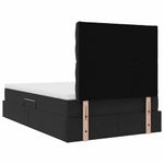 Casa si Gradina - Mobilier - Paturi si accesorii - Paturi - Pat cu saltea si LED cu saltea Negru 120 x 190 cm Catifea - Infinity.ro