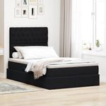Casa si Gradina - Mobilier - Paturi si accesorii - Paturi - Pat cu saltea si LED cu saltea Negru 120 x 190 cm Catifea - Infinity.ro