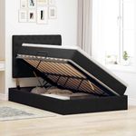 Casa si Gradina - Mobilier - Paturi si accesorii - Paturi - Pat cu saltea si LED cu saltea Negru 120 x 190 cm Catifea - Infinity.ro