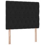 Casa si Gradina - Mobilier - Paturi si accesorii - Paturi - Pat cu saltea si LED cu saltea Negru 120 x 190 cm Catifea - Infinity.ro