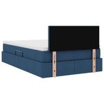 Casa si Gradina - Mobilier - Paturi si accesorii - Paturi - Pat cu saltea si spatiu de depozitare albastru 120 x 200 cm - Infinity.ro
