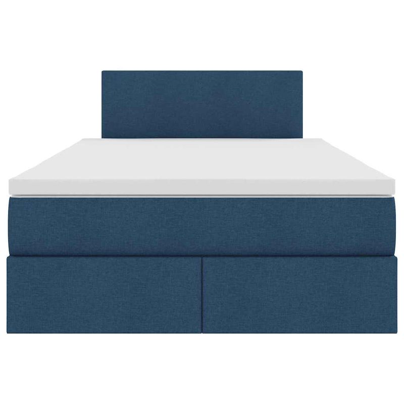 Casa si Gradina - Mobilier - Paturi si accesorii - Paturi - Pat cu saltea si spatiu de depozitare albastru 120 x 200 cm - Infinity.ro