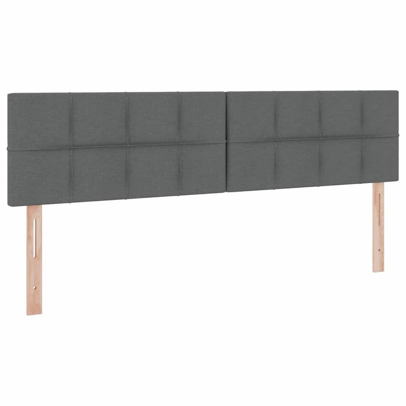 Casa si Gradina - Mobilier - Paturi si accesorii - Paturi - Pat cu saltea si spatiu de depozitare Gri inchis 160 x 200 cm - Infinity.ro