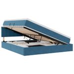 Casa si Gradina - Mobilier - Paturi si accesorii - Paturi - Pat cu storage cu saltea Albastru inchis 160 x 200 cm Catifea - Infinity.ro