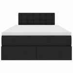 Casa si Gradina - Mobilier - Paturi si accesorii - Paturi - Pat cu saltea si spatiu de depozitare Negru 120 x 190 cm - Infinity.ro