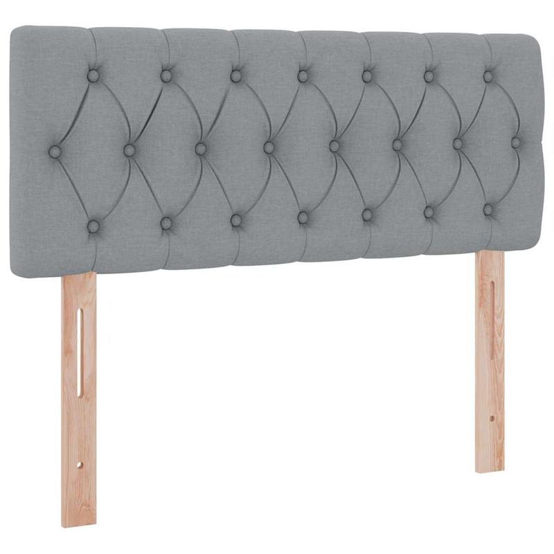 Casa si Gradina - Mobilier - Paturi si accesorii - Paturi - Pat cu saltea si spatiu de depozitare Gri deschis 120 x 190 cm - Infinity.ro