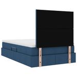 Casa si Gradina - Mobilier - Paturi si accesorii - Paturi - Pat cu storage albastru 120 x 200 cm Piele artificiala - Infinity.ro