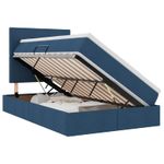 Casa si Gradina - Mobilier - Paturi si accesorii - Paturi - Pat cu storage albastru 120 x 200 cm Piele artificiala - Infinity.ro