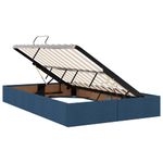 Casa si Gradina - Mobilier - Paturi si accesorii - Paturi - Pat cu storage albastru 120 x 200 cm Piele artificiala - Infinity.ro
