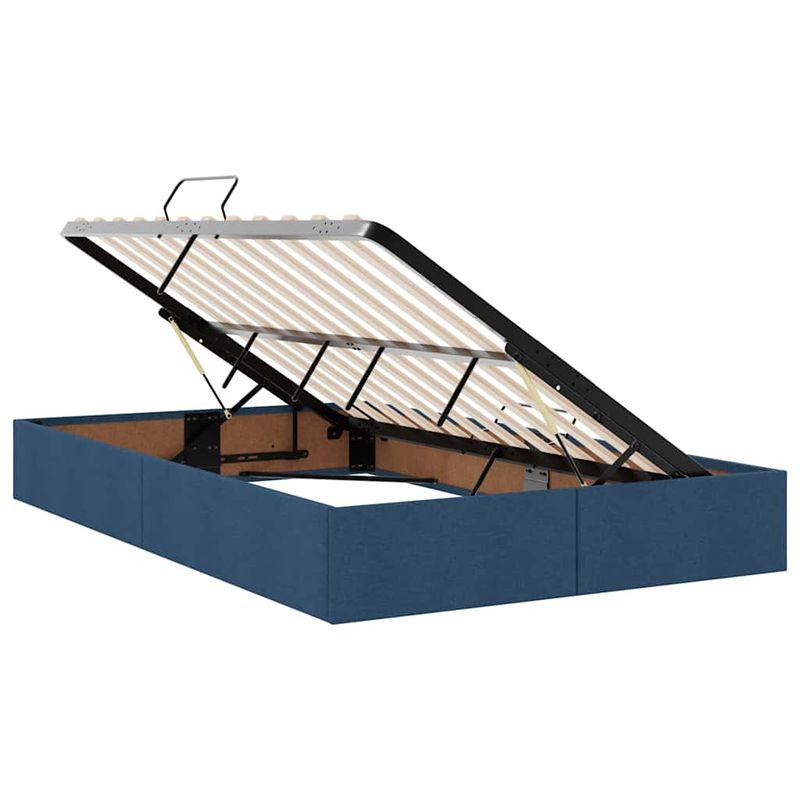 Casa si Gradina - Mobilier - Paturi si accesorii - Paturi - Pat cu storage albastru 120 x 200 cm Piele artificiala - Infinity.ro