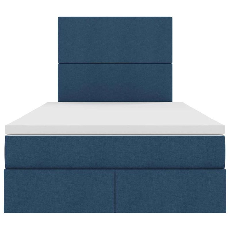 Casa si Gradina - Mobilier - Paturi si accesorii - Paturi - Pat cu storage albastru 120 x 200 cm Piele artificiala - Infinity.ro