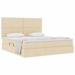 Casa si Gradina - Mobilier - Paturi si accesorii - Paturi - Pat cu storage cu saltea Creme 180 x 200 cm Piele artificiala - Infinity.ro