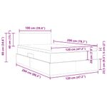 Casa si Gradina - Mobilier - Paturi si accesorii - Paturi - Pat cu storage cu saltea cu headboard Roz 120 x 200 cm Catifea - Infinity.ro