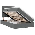 Casa si Gradina - Mobilier - Paturi si accesorii - Paturi - Pat cu storage Gri inchis 120 x 200 cm Piele artificiala - Infinity.ro