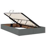 Casa si Gradina - Mobilier - Paturi si accesorii - Paturi - Pat cu storage Gri inchis 120 x 200 cm Piele artificiala - Infinity.ro