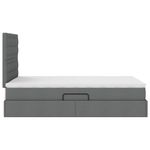 Casa si Gradina - Mobilier - Paturi si accesorii - Paturi - Pat cu storage Gri inchis 120 x 200 cm Piele artificiala - Infinity.ro