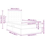 Casa si Gradina - Mobilier - Paturi si accesorii - Paturi - Pat cu storage Gri inchis 120 x 200 cm Piele artificiala - Infinity.ro