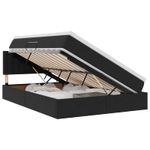 Casa si Gradina - Mobilier - Paturi si accesorii - Paturi - Pat cu storage cu saltea Negru 140 x 190 cm Catifea - Infinity.ro