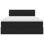 Casa si Gradina - Mobilier - Paturi si accesorii - Paturi - Pat cu storage cu saltea Negru 140 x 190 cm Catifea - Infinity.ro