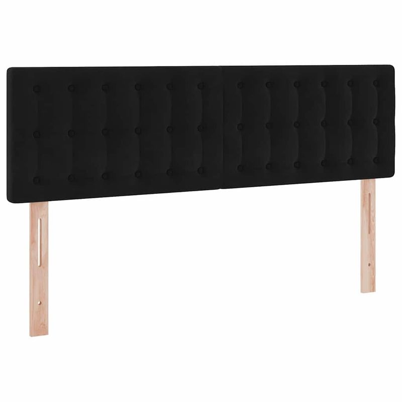 Casa si Gradina - Mobilier - Paturi si accesorii - Paturi - Pat cu storage cu saltea Negru 140 x 190 cm Catifea - Infinity.ro