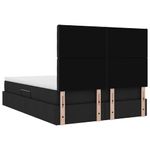 Casa si Gradina - Mobilier - Paturi si accesorii - Paturi - Pat cu storage cu saltea Negru 140 x 200 cm Piele artificiala - Infinity.ro