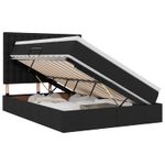 Casa si Gradina - Mobilier - Paturi si accesorii - Paturi - Pat cu storage cu saltea Negru 140 x 200 cm Piele artificiala - Infinity.ro