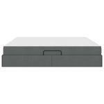Casa si Gradina - Mobilier - Paturi si accesorii - Paturi - Pat cu saltea si spatiu de depozitare Gri inchis 200 x 200 cm - Infinity.ro