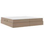 Casa si Gradina - Mobilier - Paturi si accesorii - Paturi - Pat cu saltea si spatiu de depozitare Cappuccino 200 x 200 cm - Infinity.ro