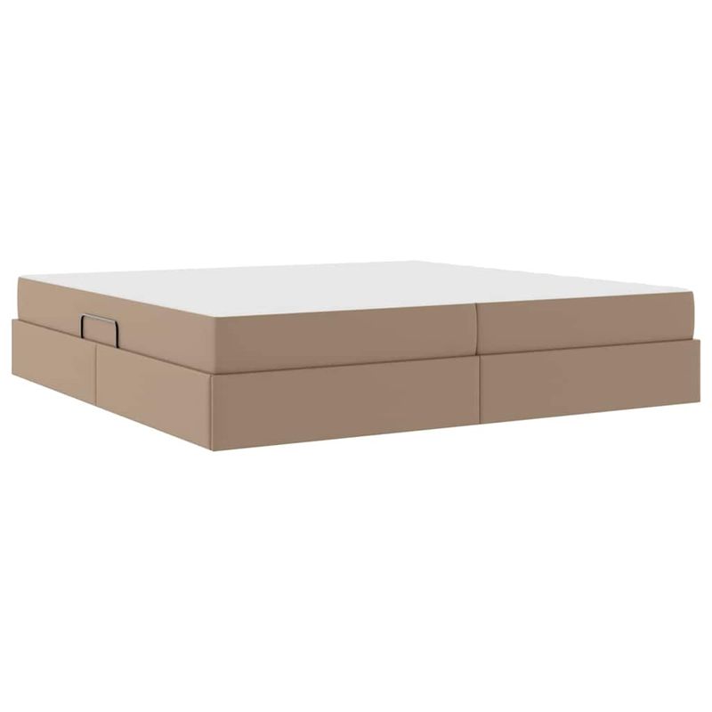 Casa si Gradina - Mobilier - Paturi si accesorii - Paturi - Pat cu saltea si spatiu de depozitare Cappuccino 200 x 200 cm - Infinity.ro