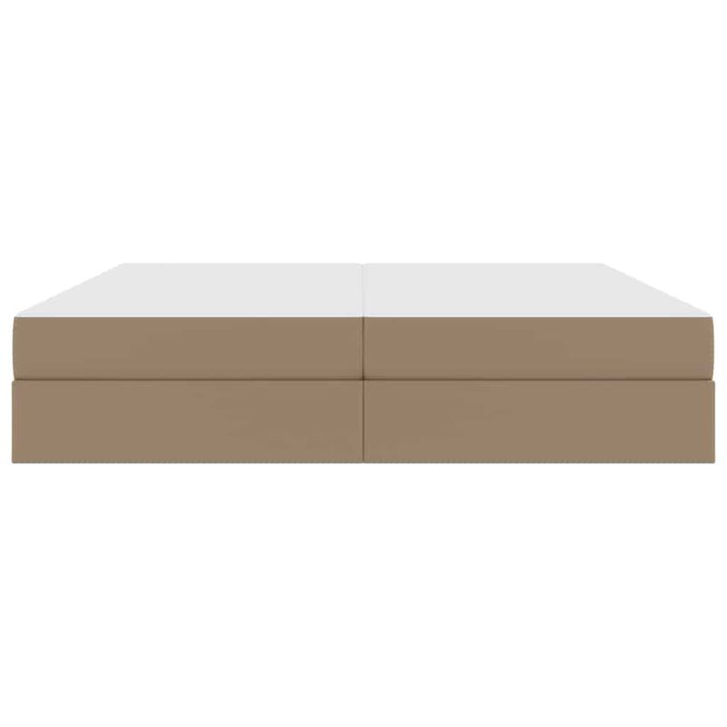 Casa si Gradina - Mobilier - Paturi si accesorii - Paturi - Pat cu saltea si spatiu de depozitare Cappuccino 200 x 200 cm - Infinity.ro