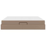Casa si Gradina - Mobilier - Paturi si accesorii - Paturi - Pat cu saltea si spatiu de depozitare Cappuccino 200 x 200 cm - Infinity.ro