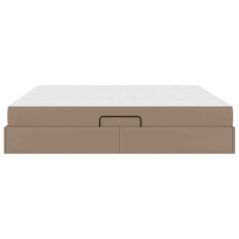 Casa si Gradina - Mobilier - Paturi si accesorii - Paturi - Pat cu saltea si spatiu de depozitare Cappuccino 200 x 200 cm - Infinity.ro
