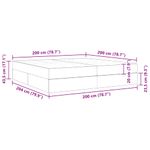 Casa si Gradina - Mobilier - Paturi si accesorii - Paturi - Pat cu saltea si spatiu de depozitare Cappuccino 200 x 200 cm - Infinity.ro