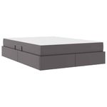 Casa si Gradina - Mobilier - Paturi si accesorii - Paturi - Pat cu saltea si spatiu de depozitare Gri 140 x 200 cm - Infinity.ro