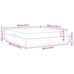 Casa si Gradina - Mobilier - Paturi si accesorii - Paturi - Pat cu saltea si spatiu de depozitare Roz 160 x 200 cm Catifea - Infinity.ro