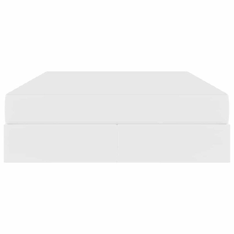 Casa si Gradina - Mobilier - Paturi si accesorii - Paturi - Pat cu saltea si spatiu de depozitare Alb 140 x 200 cm - Infinity.ro