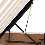 Casa si Gradina - Mobilier - Paturi si accesorii - Paturi - Pat cu saltea si spatiu de depozitare Alb 140 x 200 cm - Infinity.ro